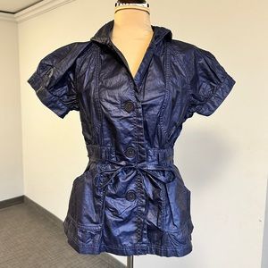 Like NEW A/X Armani Exchange Metallic purple Jacket M